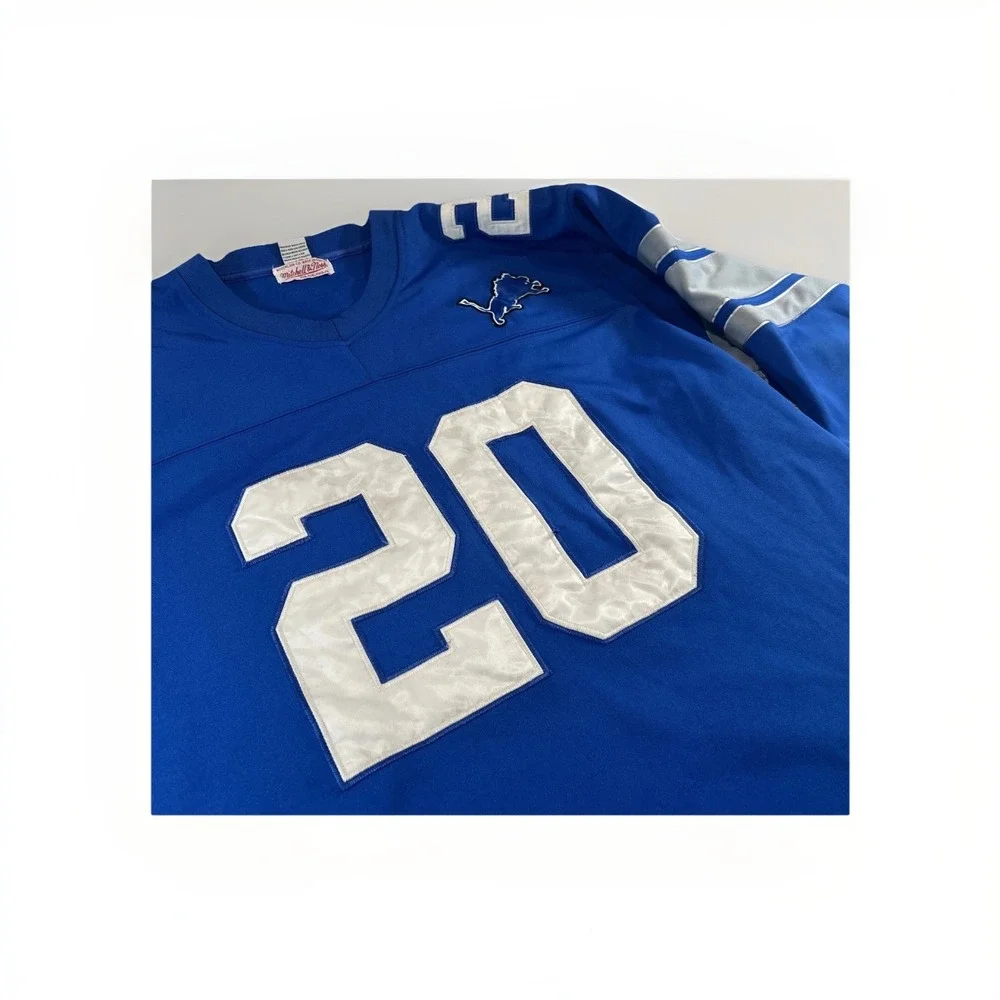 Authentic Barry Sanders Mitchell & Ness Jersey Detroit Lions 90s Sz 52 XXL NFL - Picture 2 of 16